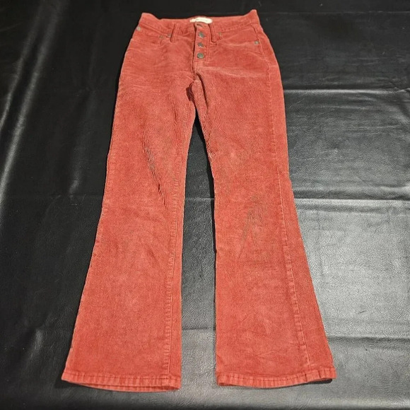 Madewell Womens Rust Cali Demi Boot Corduroy Pants 23 - Picture 1 of 7